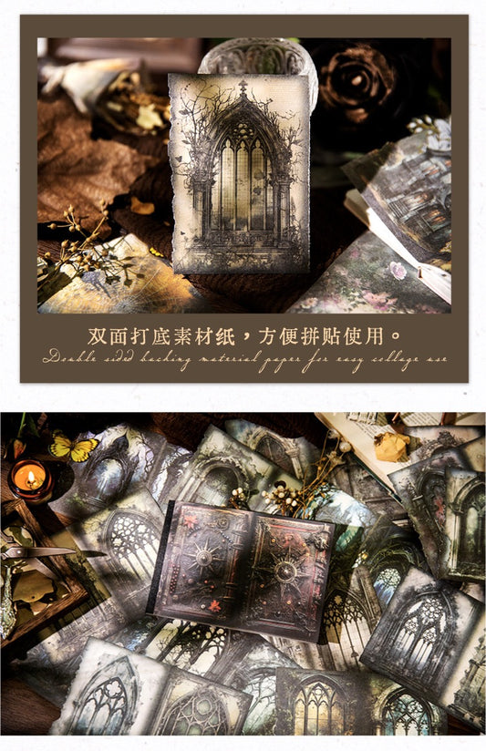 Gothic Window & Forest Scrapbook Paper 32 Sheets Per Pack