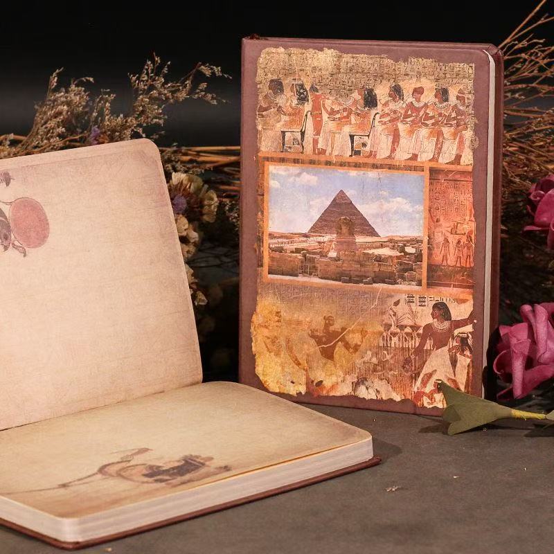 Retro Egyptian-style A5 Journal Paper Books 110 pages