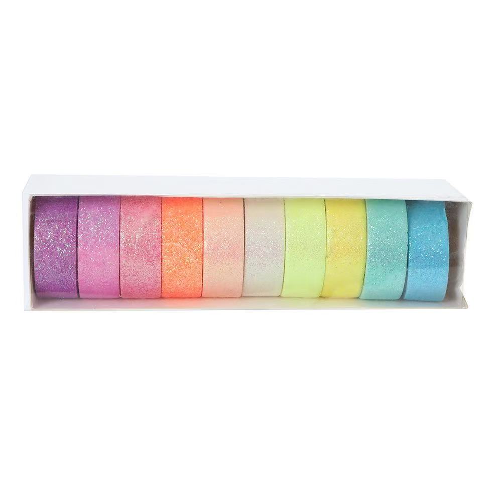 Washi Tape Set Colorful Glitter 6 rolls/10rolls/12rolls