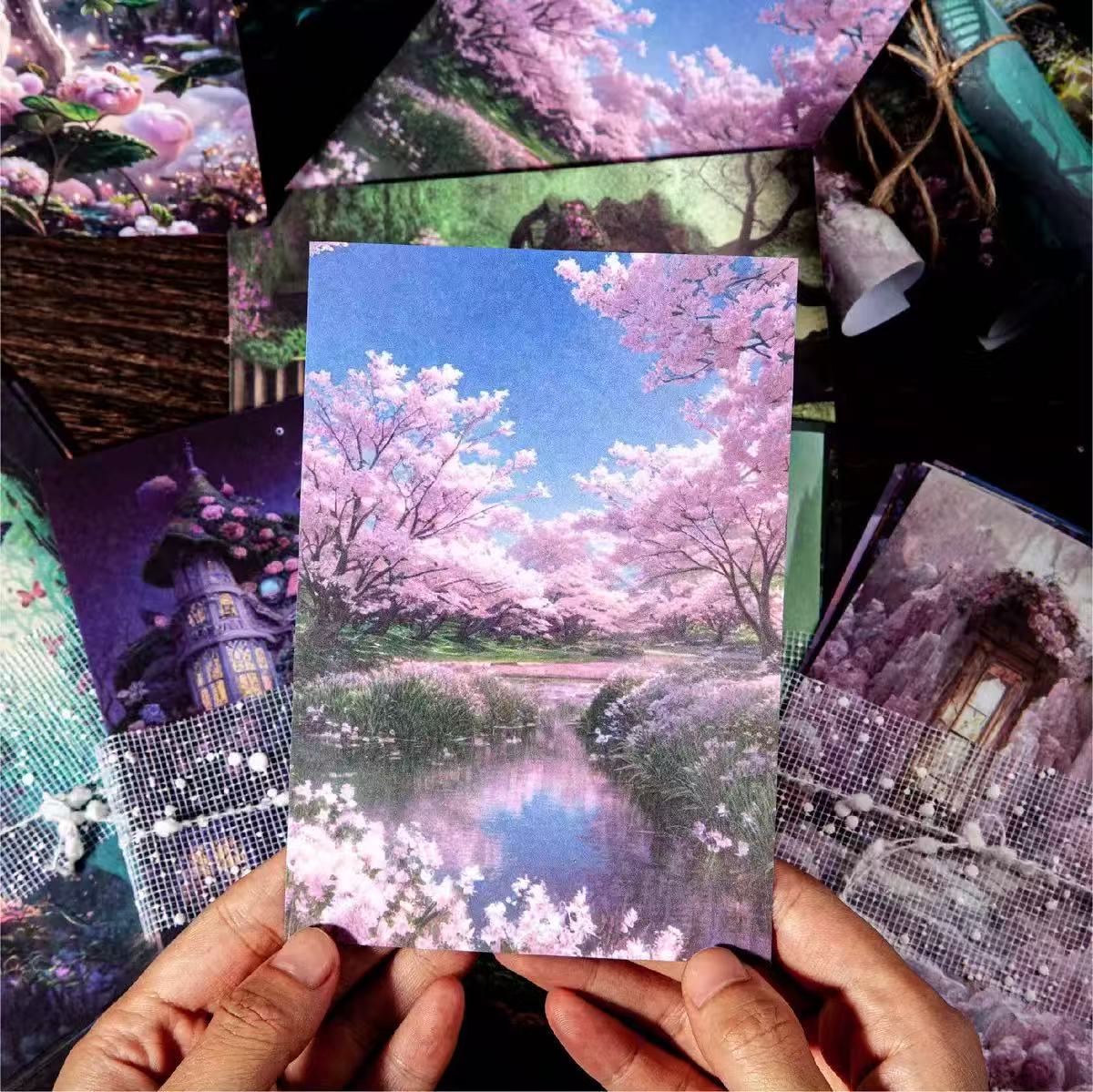 Fairy Forest Background Scrapbook Paper 20 Sheets Per Pack