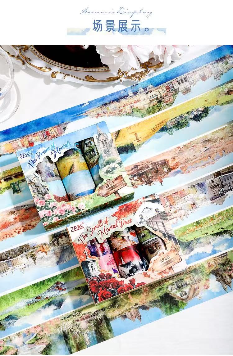 PET Tape Set LandScape 6 pcs rolls
