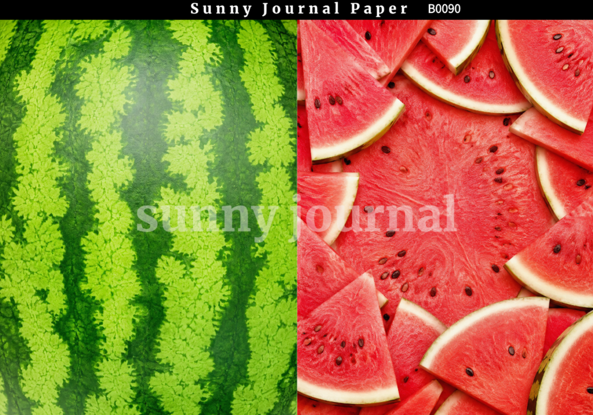 B0090-Various Fruit Background A5 paper 10pcs no repeat