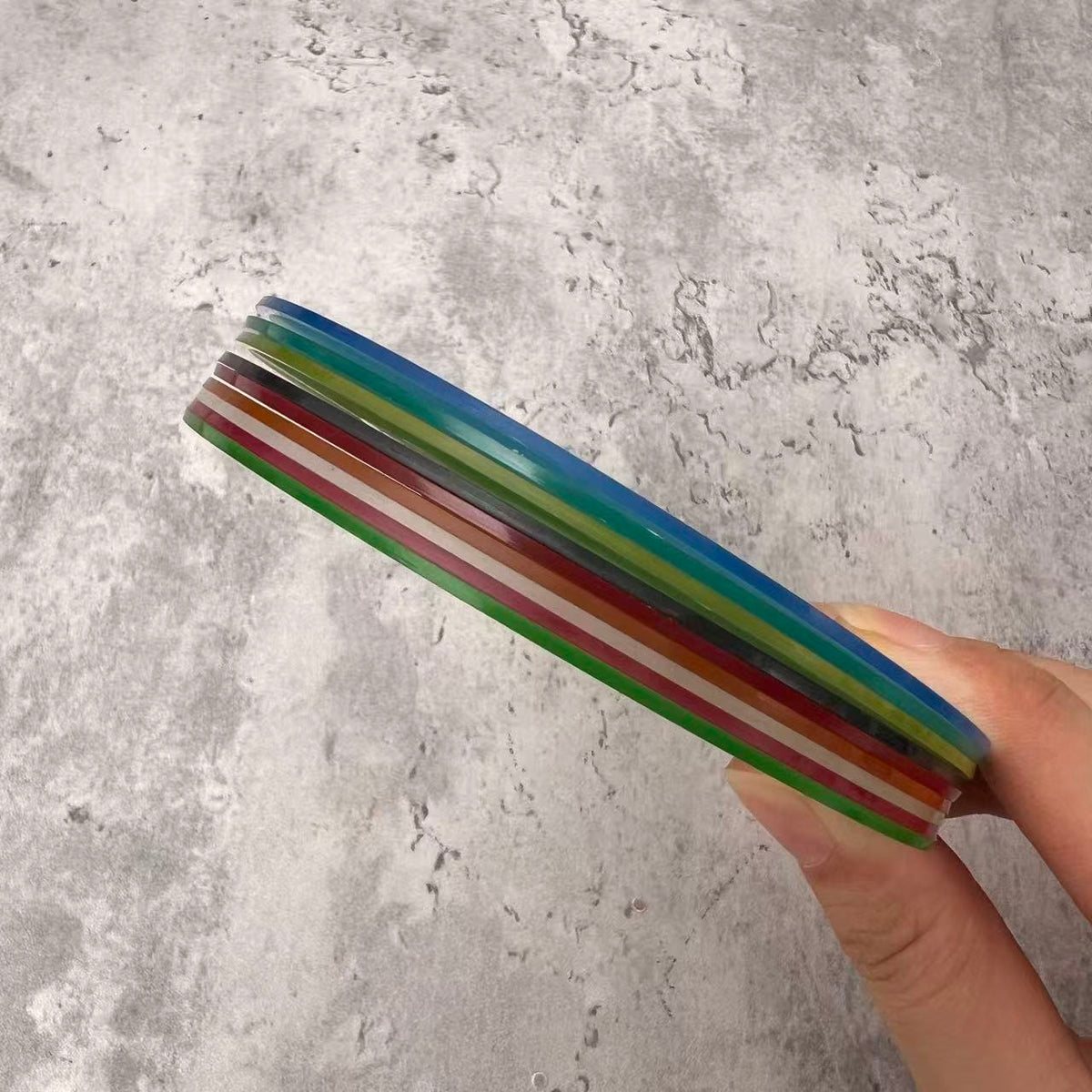Muti-color Round CD ATC cards 10.5cm