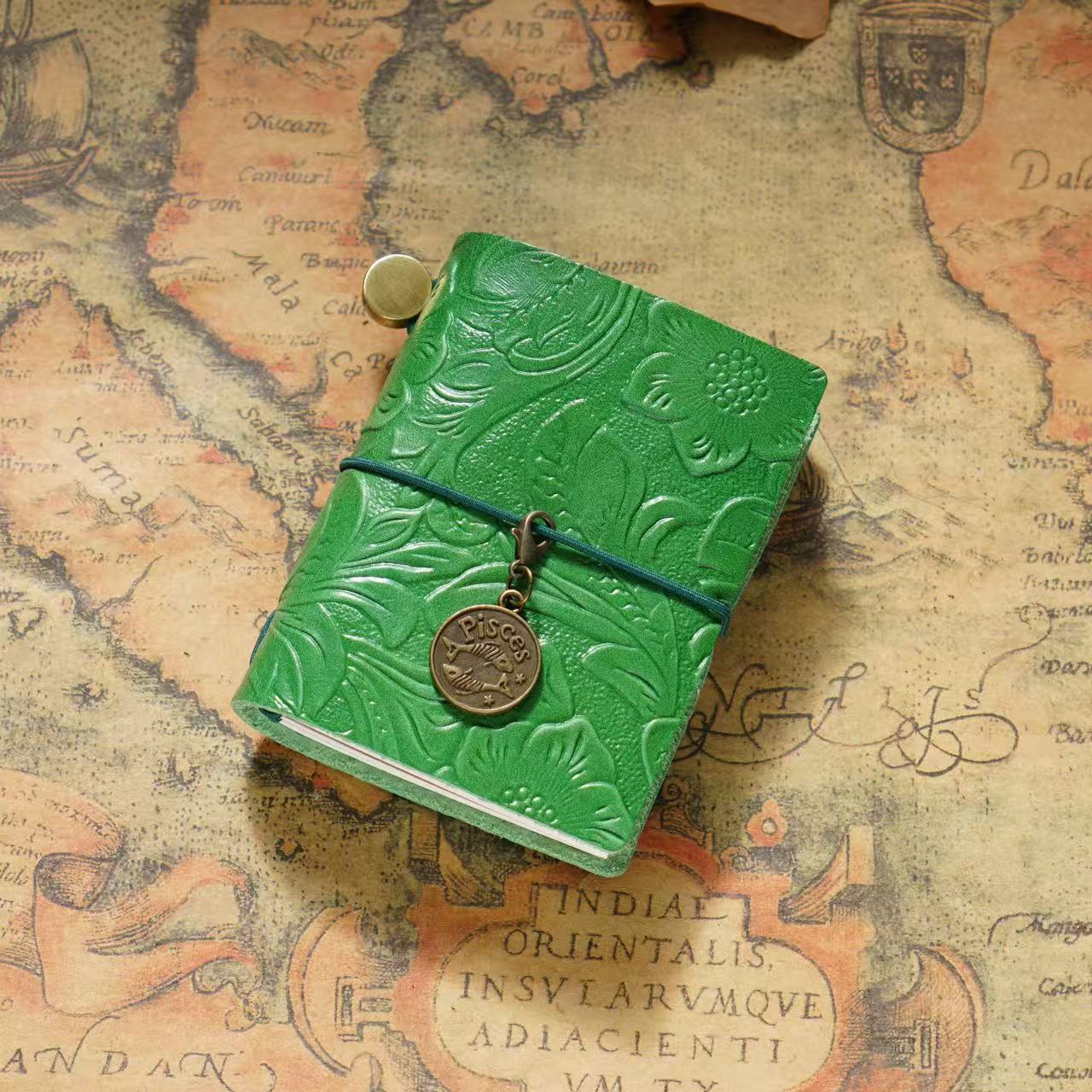 Medium Size Retro Real Leather Journal Book