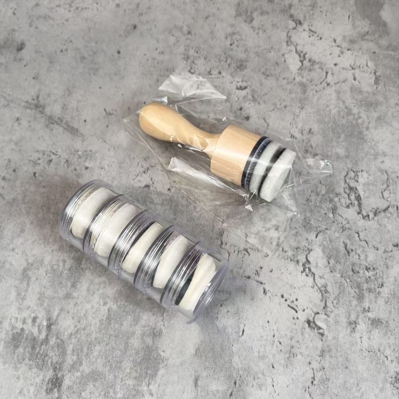 Brush Head Storage Case and Handle Set for Journaling
