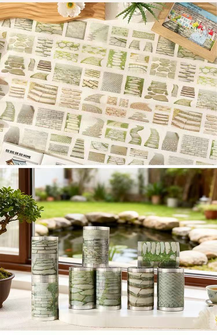 PET Tape Set Stone Road Pre-cut 4 pcs rolls