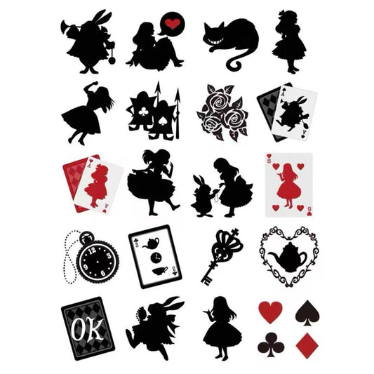 Alice in Wonderland Sticker Packs 11 designs
