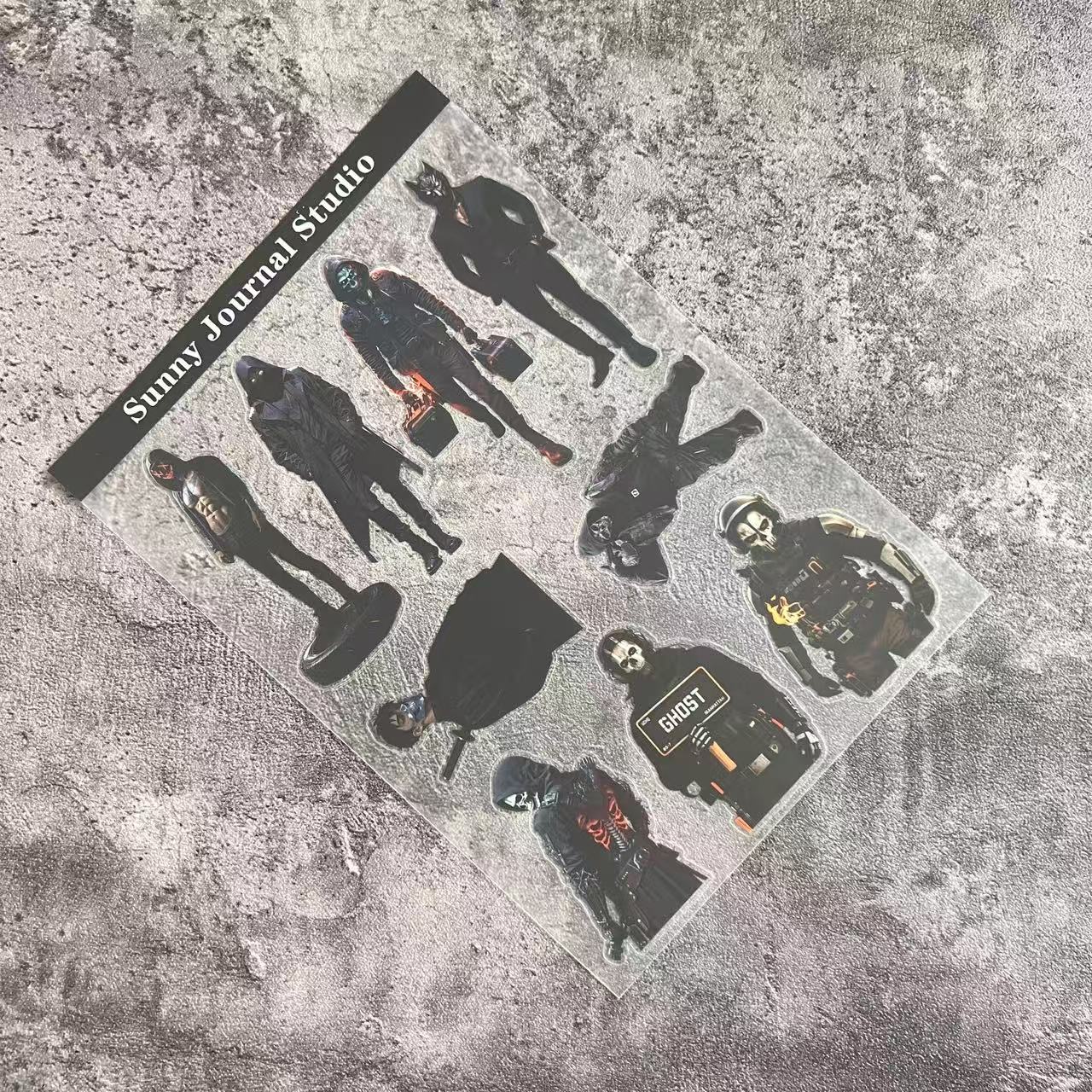 A0106--Man Killer PET Sticker 1 Pcs A5 Size