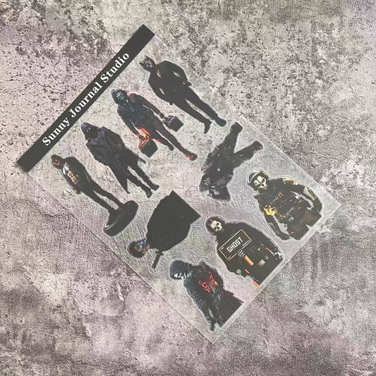 A0106--Man Killer PET Sticker 1 Pcs A5 Size