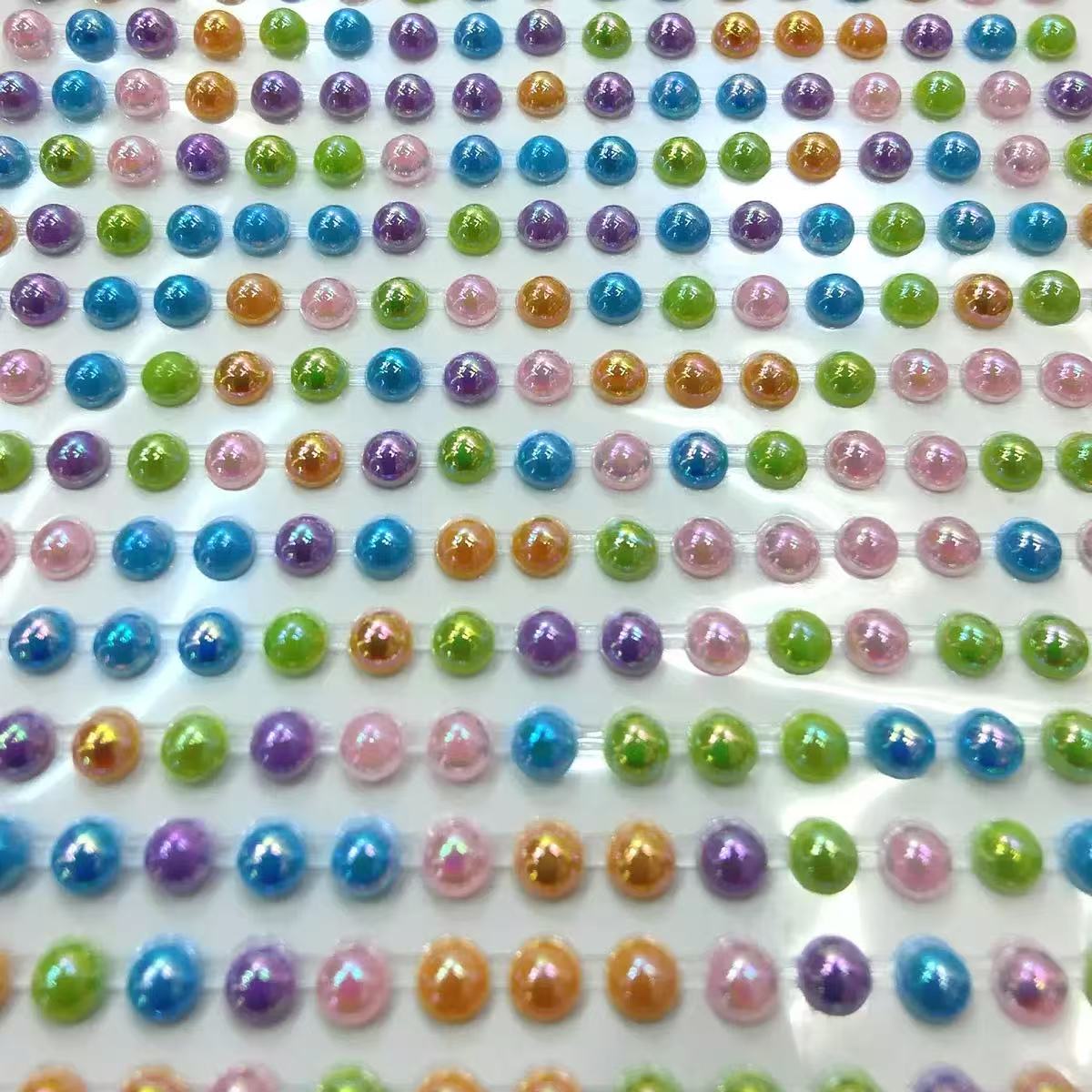 Connected Strip Pearl 3D Stickers