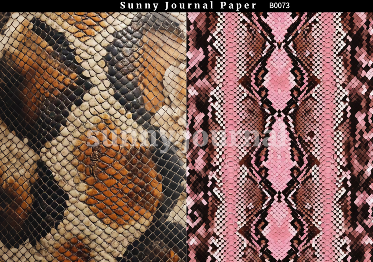 B0073-Animals Texture Paper A5 paper 10pcs no repeat