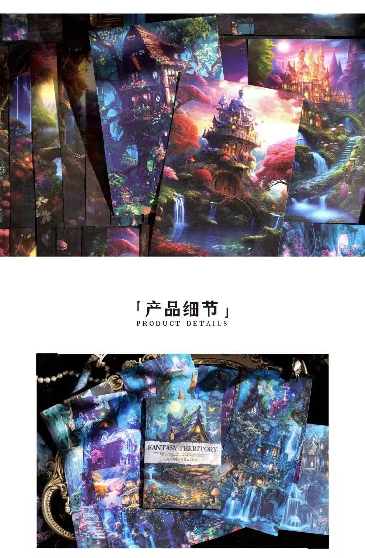 Magic Forest Background Scrapbook Paper 30 Sheets Per Pack
