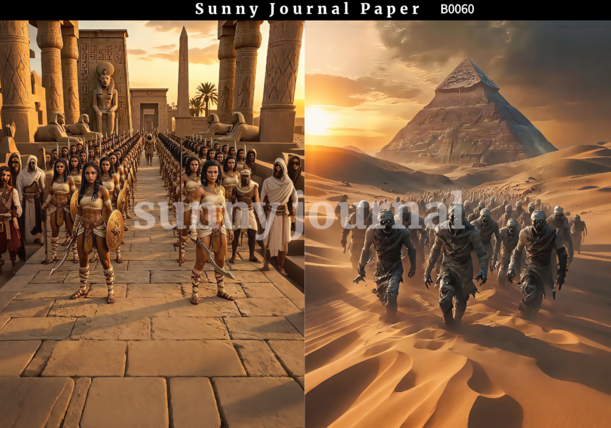 B0060-Archaeology of Egypt Paper A5 paper 10pcs no repeat