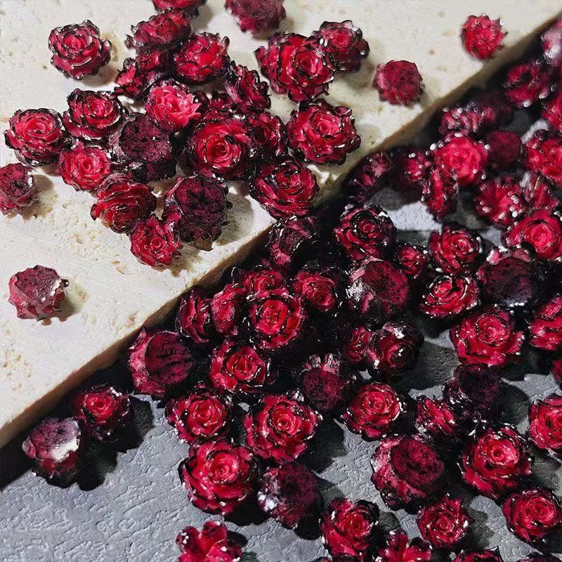 Shiny Small Gothic Roses Butterfly 20pcs/pack