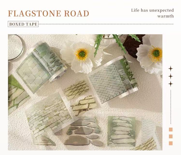 PET Tape Set Stone Road Pre-cut 4 pcs rolls
