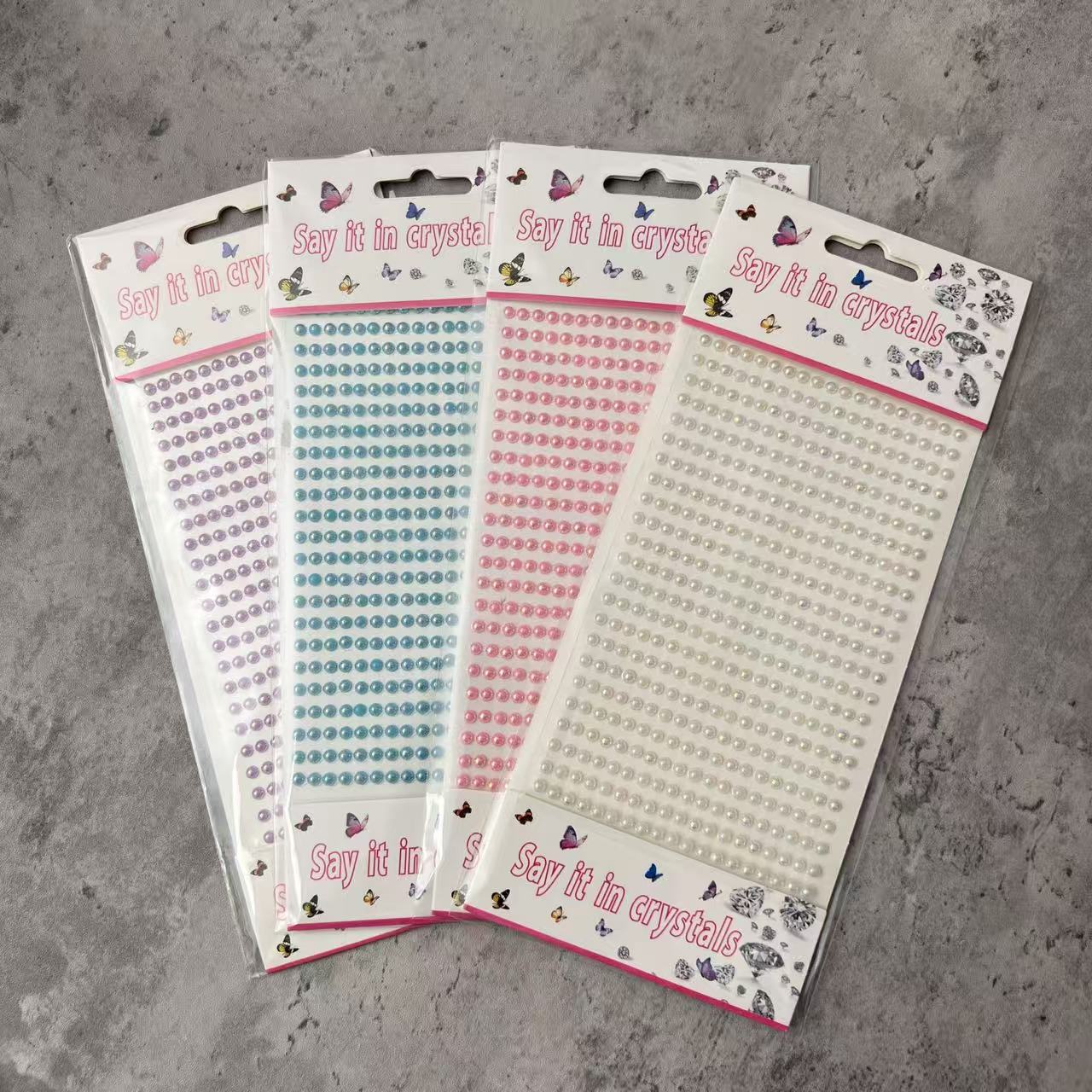 Connected Strip Pearl 3D Stickers