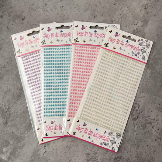 Connected Strip Pearl 3D Stickers
