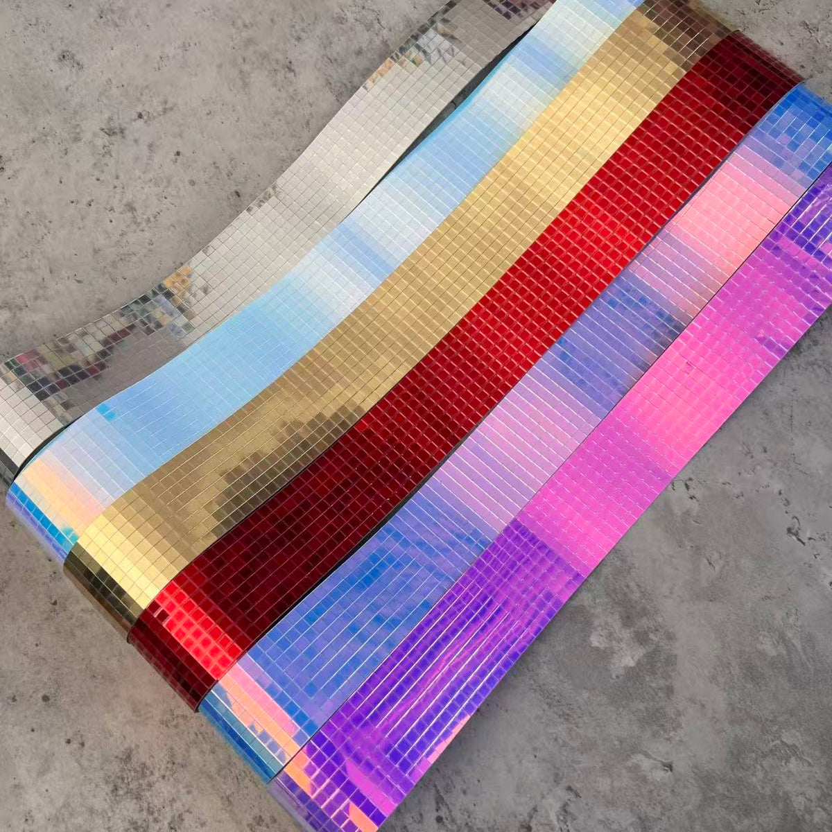 Mosaic Iridescent 3D Stickers 4*100CM
