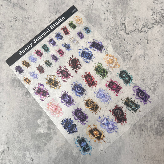 A0209--Magic Cards PET Sticker 1 Pcs A5 Size