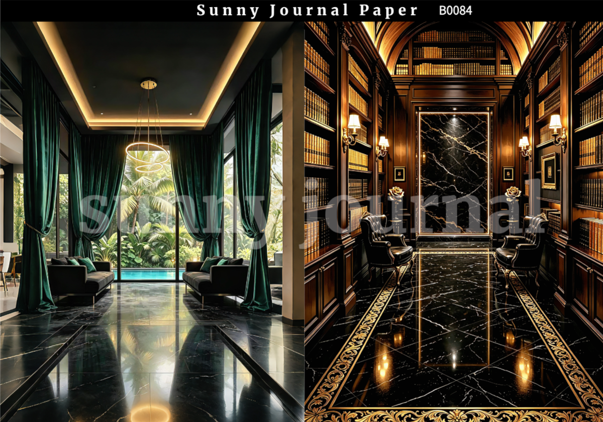 B0084-Luxury Interior Background A5 paper 10pcs no repeat