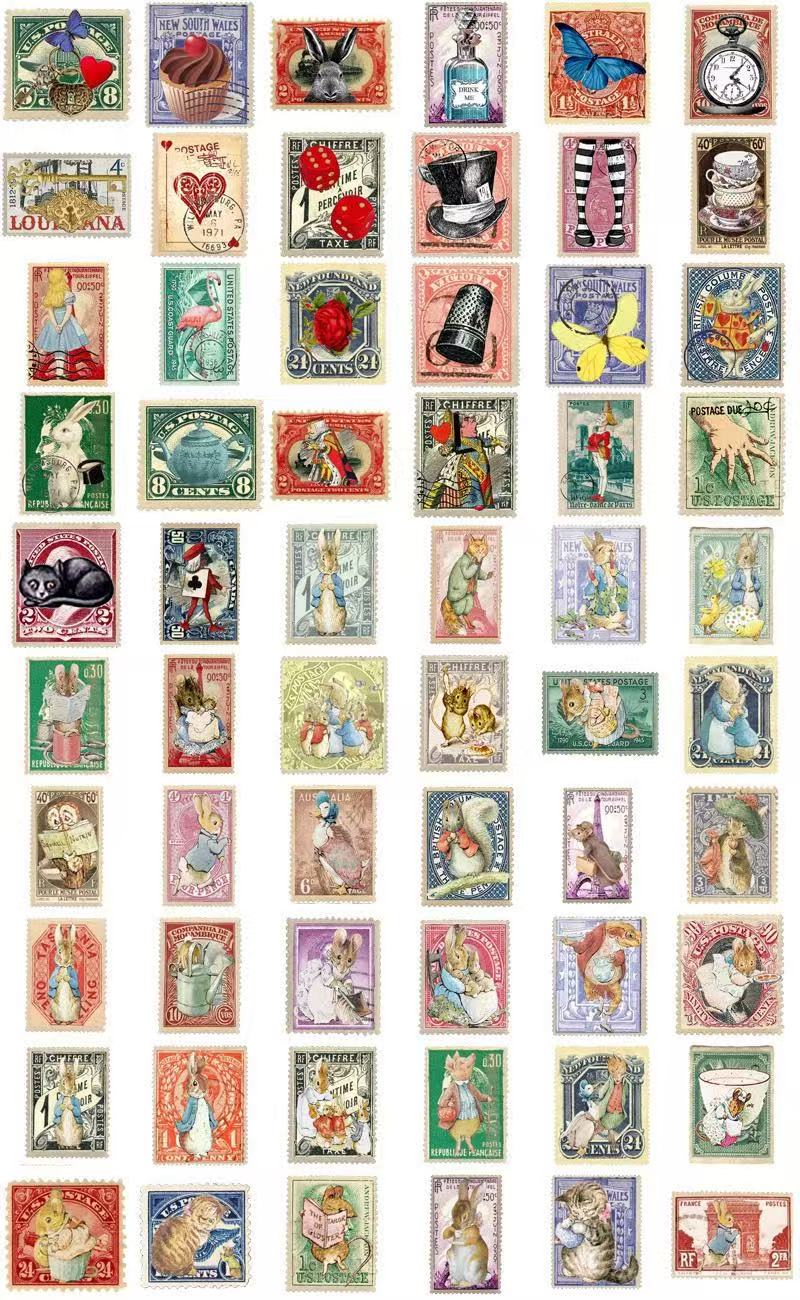 Alice in Wonderland Sticker Pack 7 designs