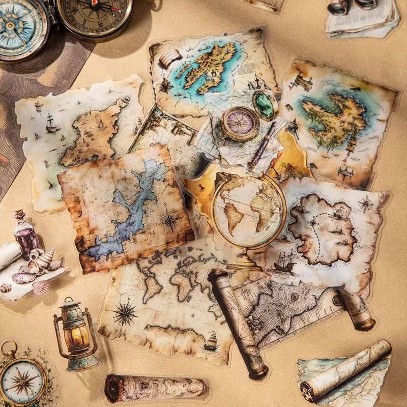 Voyage Series Ocean Scene PET Sticker Pack