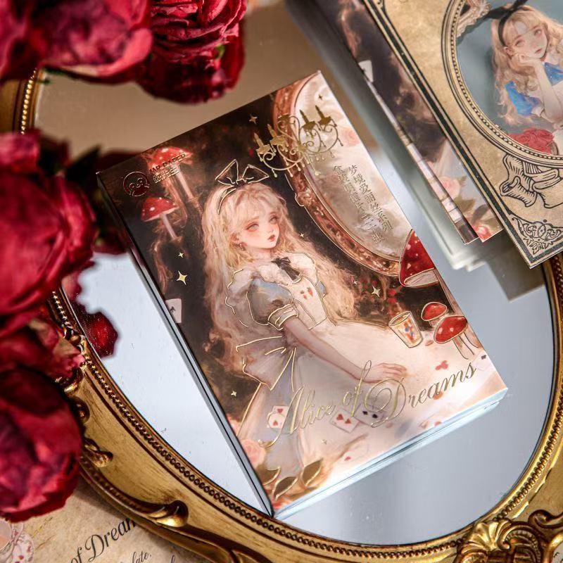 Limitied Edition Alice in Wonderland Postcard 30pcs Journal Gift Box