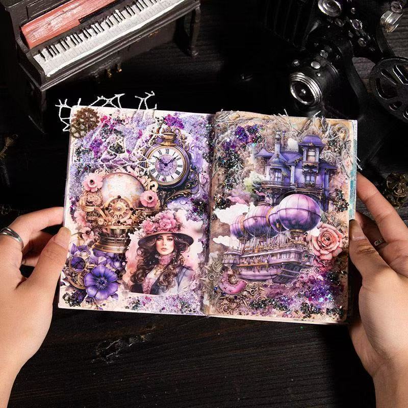 Mechanical Experiment Station Steampunk Journal Stickers