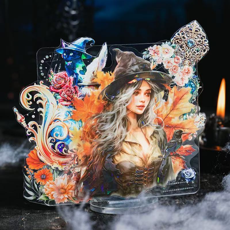 Magic Witch PET Stickers 5 Sheets Per Pack