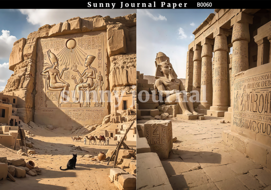 B0060-Archaeology of Egypt Paper A5 paper 10pcs no repeat