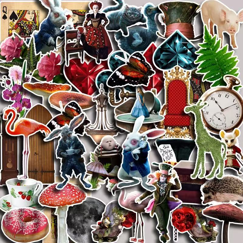 Alice in Wonderland Sticker Pack 7 designs