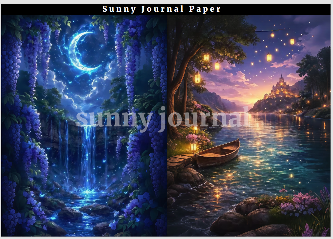 B0001-Fantasy A5 Paper 10 pcs no repeat