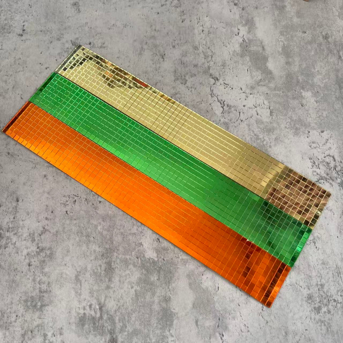Mosaic Glass Mirror 3D Stickers 4*35CM