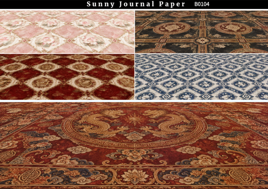 B0104--Multi-Size Ground Horizontal A5 paper 10pcs no repeat