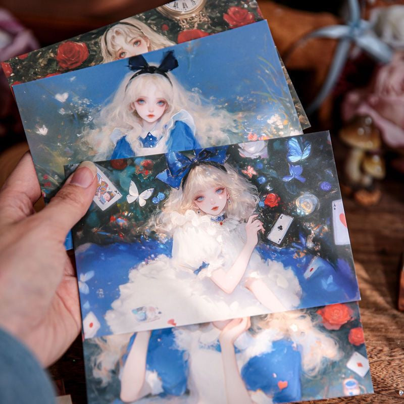 Limitied Edition Alice in Wonderland Postcard 30pcs Journal Gift Box