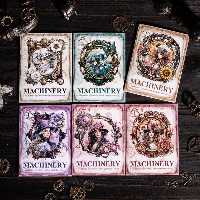 Mechanical Experiment Station Steampunk Journal Stickers