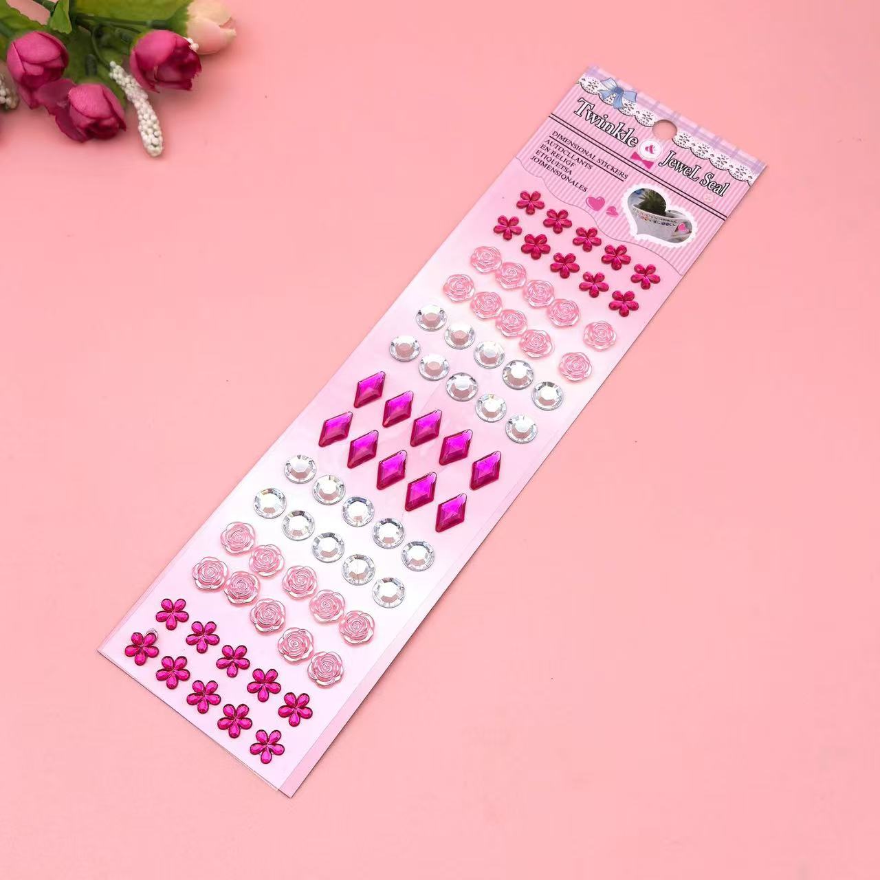 Colorful Gems 3D Stickers