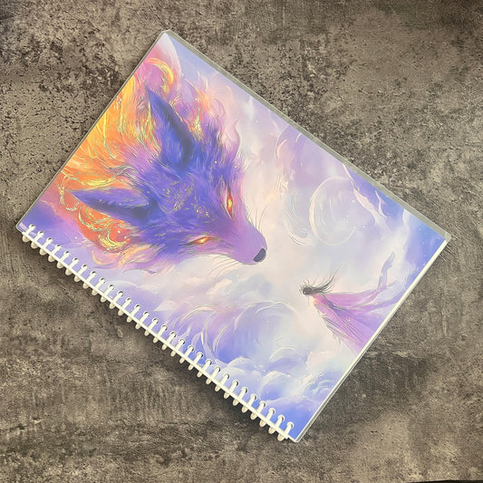 Purple Fox A4 Release Paper Books Detachable Ring Binder  (50 PCS)