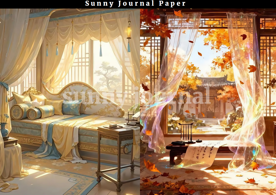 B0020-Chinese tradition style A5 Paper 10 pcs no repeat