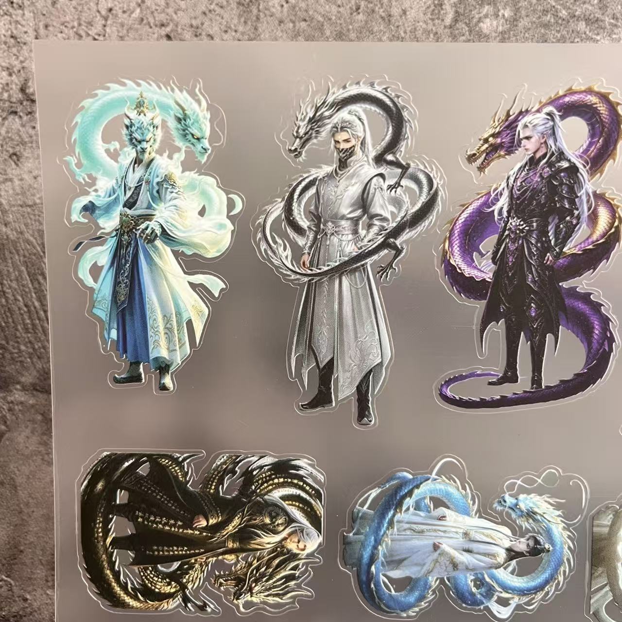 A0139--Traditional Dragon Boy PET Sticker 1 Pcs A5 Size