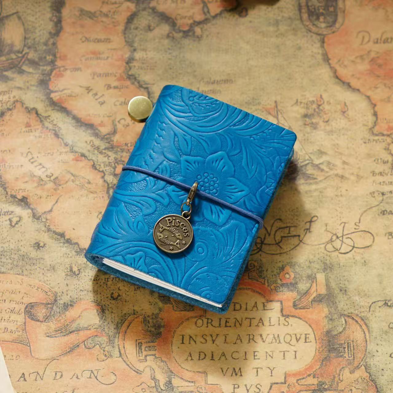 Medium Size Retro Real Leather Journal Book