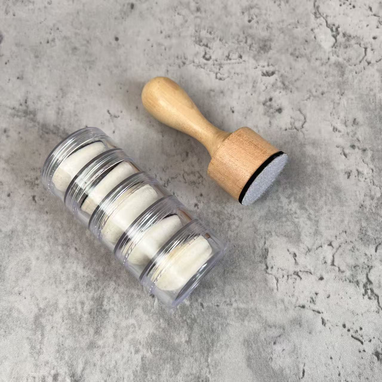 Brush Head Storage Case and Handle Set for Journaling