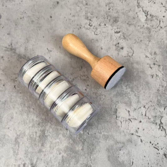 Brush Head Storage Case and Handle Set for Journaling