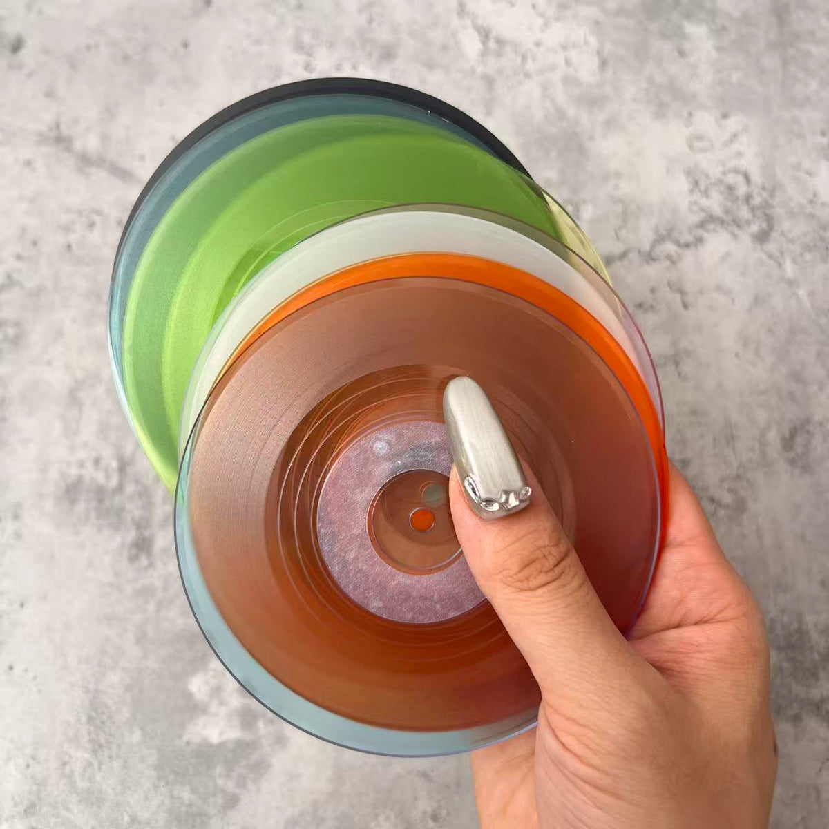 Muti-color Round CD ATC cards 10.5cm