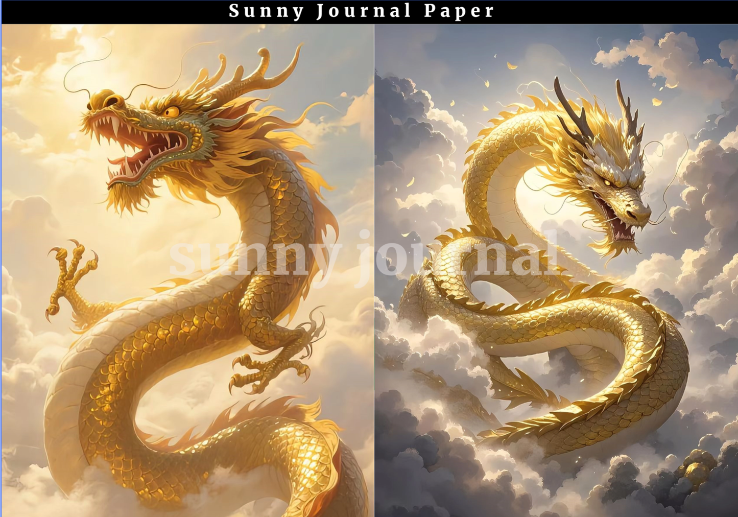 B0021-Tradition Coloful Dragon A5 paper no repeat