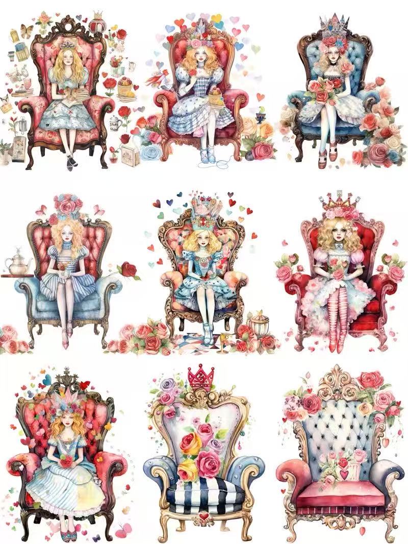 Alice in Wonderland Sticker Packs 11 designs