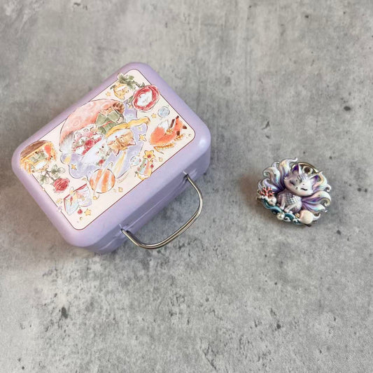 Sunny Handmade Purple Nine-tail Fox Journal Clips