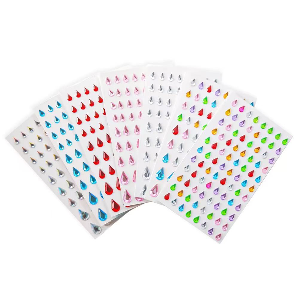Gothic Tears Water drop 3D Stickers