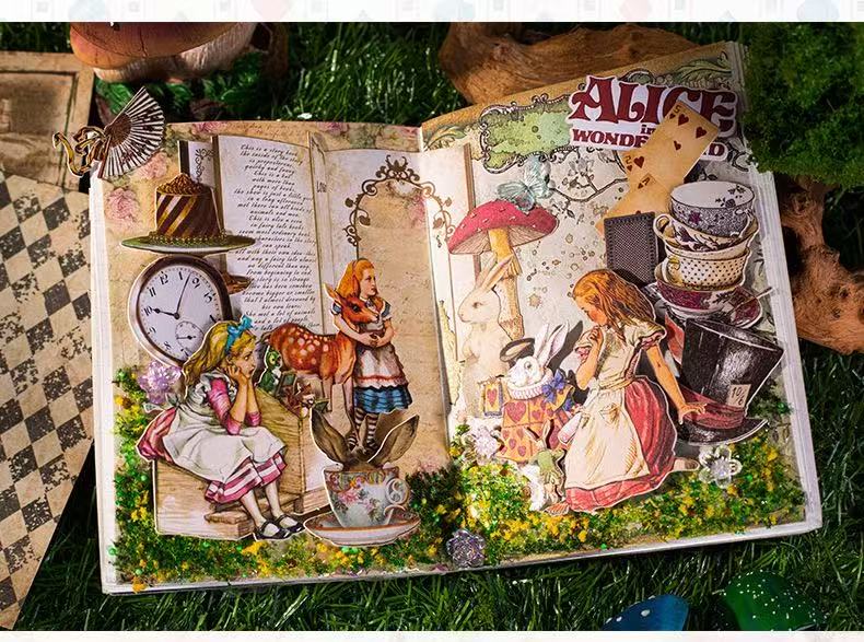Alice in Wonderland Sticker and Paper Pack 4 design