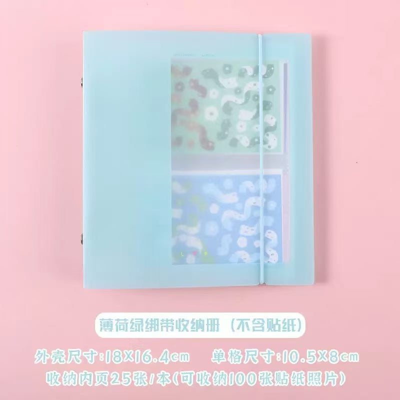 40 Sheets Large Capacity A6 Pocket Photo Album, Loose-leaf Storage Book